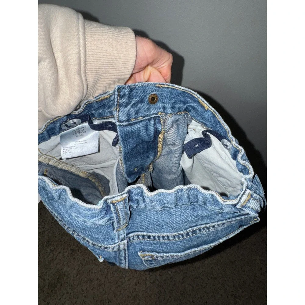 Old Navy Kids Jeans Size 8 Slim‎ Blue Adjustable Waist Denim